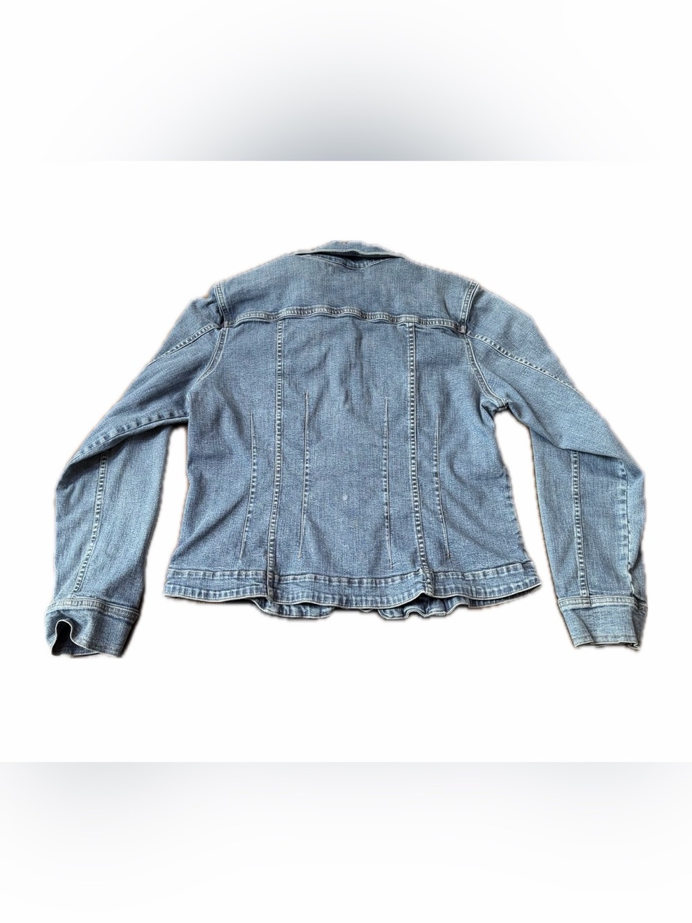 Christopher & Banks Medium Blue Denim Button-Up Jacket - Picture 2 of 5